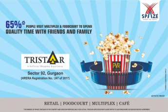 Book your foodcourt & retail space at Spaze Tristaar in Gurgaon